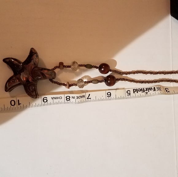 Glass star necklace j173 - Picture 4 of 6